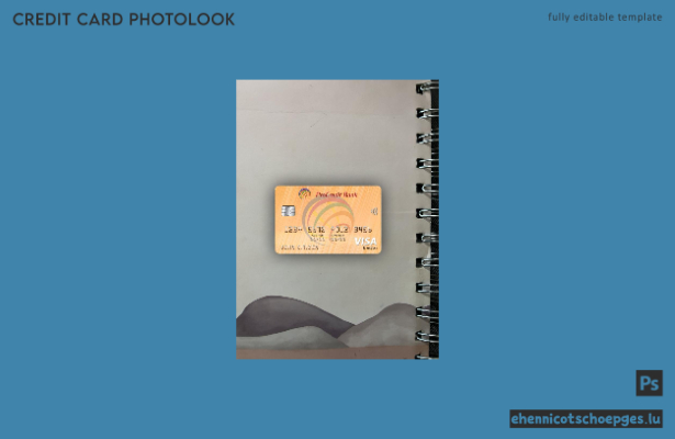 Moldova ProCredit Bank Visa Electron Karte 2 Photolook Schriftartbeispiel-Vorschau
